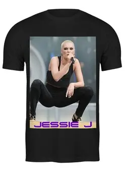 Заказать мужскую футболку в Москве. Футболка классическая Jessie J от Vladec11 - готовые дизайны и нанесение принтов.