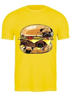 Заказать мужскую футболку в Москве. Футболка классическая Sandwich dog от ПРИНТЫ ПЕЧАТЬ  - готовые дизайны и нанесение принтов.