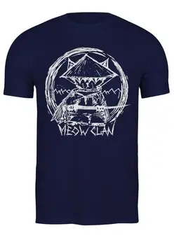 Заказать мужскую футболку в Москве. Футболка классическая Meow-Tang Clan от oneredfoxstore@gmail.com - готовые дизайны и нанесение принтов.