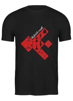 Заказать мужскую футболку в Москве. Футболка классическая Depeche Mode / Symbols от OEX design - готовые дизайны и нанесение принтов.