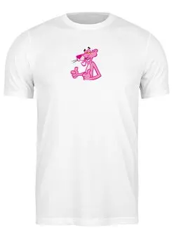Заказать мужскую футболку в Москве. Футболка классическая "Pink Panther" от Fedor - готовые дизайны и нанесение принтов.