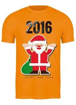 Заказать мужскую футболку в Москве. Футболка классическая Новый 2016 год! от Raven - готовые дизайны и нанесение принтов.