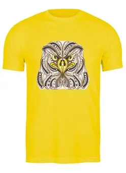 Заказать мужскую футболку в Москве. Футболка классическая Ethnic eagle от T-shirt print  - готовые дизайны и нанесение принтов.