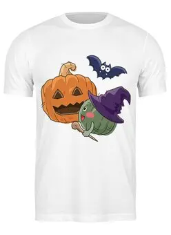 Заказать мужскую футболку в Москве. Футболка классическая Halloween от queen  - готовые дизайны и нанесение принтов.