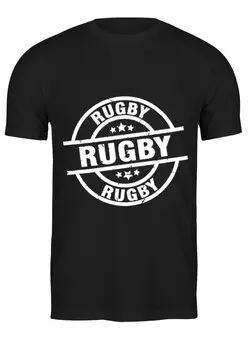Заказать мужскую футболку в Москве. Футболка классическая Rugby от rugby - готовые дизайны и нанесение принтов.