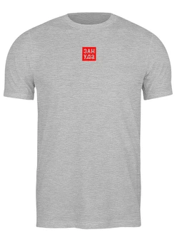 Заказать мужскую футболку в Москве. Футболка классическая Надпись Зануда в стиле японского магазина от Анна  - готовые дизайны и нанесение принтов.