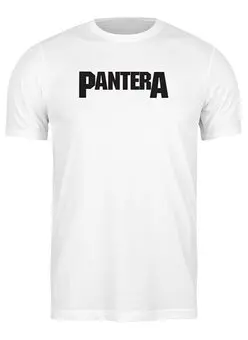 Заказать мужскую футболку в Москве. Футболка классическая Группа "Pantera" от Fedor - готовые дизайны и нанесение принтов.