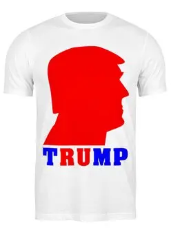 Заказать мужскую футболку в Москве. Футболка классическая Трамп (Trump) от mystylez - готовые дизайны и нанесение принтов.