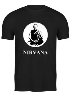 Заказать мужскую футболку в Москве. Футболка классическая Nirvana от LINGAM ART | lingam.ord@gmail.com - готовые дизайны и нанесение принтов.