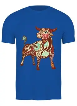 Заказать мужскую футболку в Москве. Футболка классическая Телец - Taurus от trend - готовые дизайны и нанесение принтов.