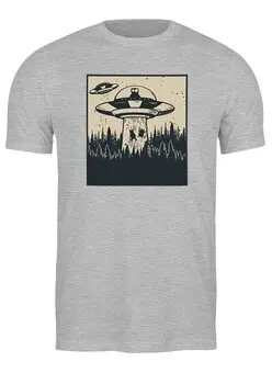 Заказать мужскую футболку в Москве. Футболка классическая Aliens от oneredfoxstore@gmail.com - готовые дизайны и нанесение принтов.