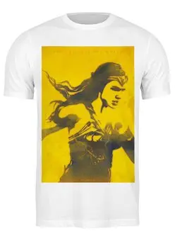 Заказать мужскую футболку в Москве. Футболка классическая Чудо-женщина / Wonder Woman от kino.printio.ru - готовые дизайны и нанесение принтов.