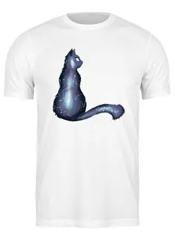 Заказать мужскую футболку в Москве. Футболка классическая Cats Here от oneredfoxstore@gmail.com - готовые дизайны и нанесение принтов.