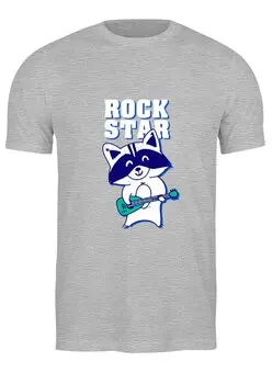 Заказать мужскую футболку в Москве. Футболка классическая Rock Star от T-shirt print  - готовые дизайны и нанесение принтов.