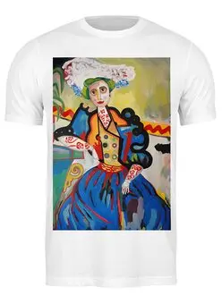 Заказать мужскую футболку в Москве. Футболка классическая Женщина (Амадеу ди Соза-Кардозу) от trend - готовые дизайны и нанесение принтов.