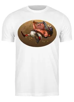 Заказать мужскую футболку в Москве. Футболка классическая Пират после боя от slavets67@gmail.com - готовые дизайны и нанесение принтов.
