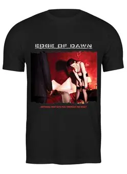 Заказать мужскую футболку в Москве. Футболка классическая Edge Of Dawn ‎\ Anything That Gets You... от OEX design - готовые дизайны и нанесение принтов.