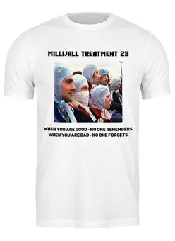 Заказать мужскую футболку в Москве. Футболка классическая Millwall Treatment 28 от Millwall Supporters Club Russia - готовые дизайны и нанесение принтов.