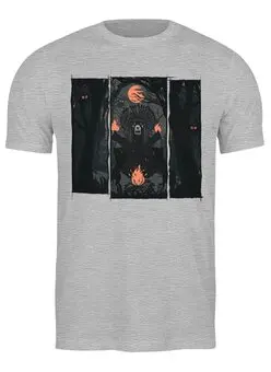Заказать мужскую футболку в Москве. Футболка классическая God of Hellfire от oneredfoxstore@gmail.com - готовые дизайны и нанесение принтов.