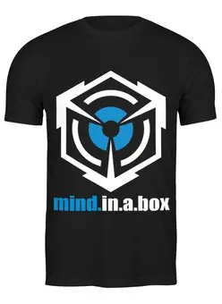 Заказать мужскую футболку в Москве. Футболка классическая mind.in.a.box / Cube Logo от OEX design - готовые дизайны и нанесение принтов.