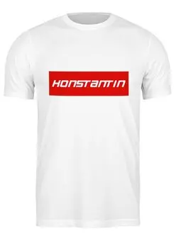 Заказать мужскую футболку в Москве. Футболка классическая Konstantin от THE_NISE  - готовые дизайны и нанесение принтов.