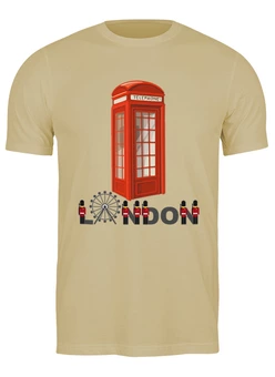 Заказать мужскую футболку в Москве. Футболка классическая Лондон  от Print design  - готовые дизайны и нанесение принтов.