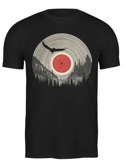 Заказать мужскую футболку в Москве. Футболка классическая Forest Silence Vinyl от oneredfoxstore@gmail.com - готовые дизайны и нанесение принтов.