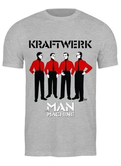Заказать мужскую футболку в Москве. Футболка классическая Kraftwerk / The Man-Machine от OEX design - готовые дизайны и нанесение принтов.