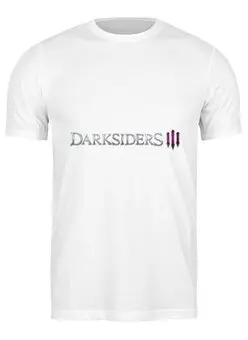 Заказать мужскую футболку в Москве. Футболка классическая Darksiders III от THE_NISE  - готовые дизайны и нанесение принтов.