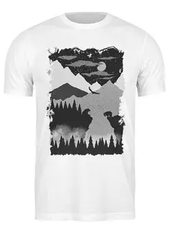 Заказать мужскую футболку в Москве. Футболка классическая Canyon от oneredfoxstore@gmail.com - готовые дизайны и нанесение принтов.