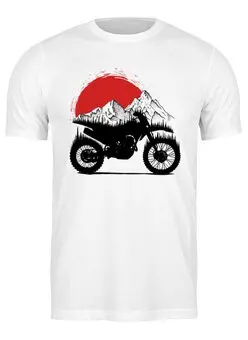 Заказать мужскую футболку в Москве. Футболка классическая Enduro от oneredfoxstore@gmail.com - готовые дизайны и нанесение принтов.