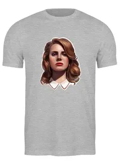 Заказать мужскую футболку в Москве. Футболка классическая Lana del Rey от Анна Андреева - готовые дизайны и нанесение принтов.