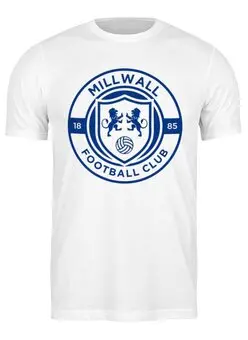 Заказать мужскую футболку в Москве. Футболка классическая Millwall Football Club от Millwall Supporters Club Russia - готовые дизайны и нанесение принтов.