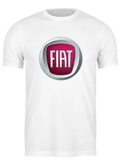 Заказать мужскую футболку в Москве. Футболка классическая FIAT  от DESIGNER   - готовые дизайны и нанесение принтов.