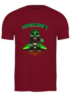 Заказать мужскую футболку в Москве. Футболка классическая Minecraft     от T-shirt print  - готовые дизайны и нанесение принтов.