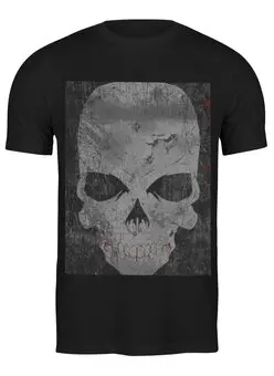Заказать мужскую футболку в Москве. Футболка классическая grunge skull от xih8ux - готовые дизайны и нанесение принтов.