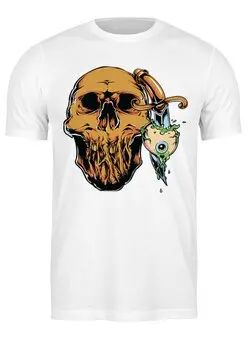 Заказать мужскую футболку в Москве. Футболка классическая Skulls от oneredfoxstore@gmail.com - готовые дизайны и нанесение принтов.