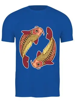 Заказать мужскую футболку в Москве. Футболка классическая Рыбы - Pisces от trend - готовые дизайны и нанесение принтов.