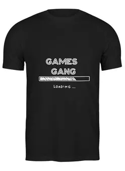 Заказать мужскую футболку в Москве. Футболка классическая "Games Gang" от Kan Kan - готовые дизайны и нанесение принтов.