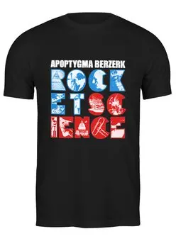 Заказать мужскую футболку в Москве. Футболка классическая Apoptygma Berzerk. Rocket Science от OEX design - готовые дизайны и нанесение принтов.