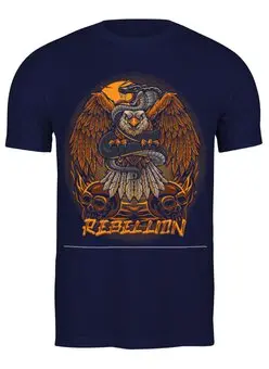 Заказать мужскую футболку в Москве. Футболка классическая орел. от queen  - готовые дизайны и нанесение принтов.
