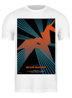 Заказать мужскую футболку в Москве. Футболка классическая Бегущий по лезвию / Blade Runner от kino.printio.ru - готовые дизайны и нанесение принтов.