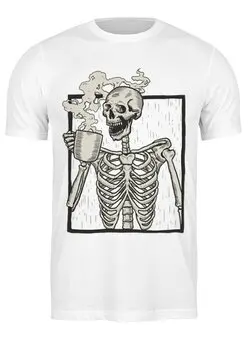 Заказать мужскую футболку в Москве. Футболка классическая Skulls от oneredfoxstore@gmail.com - готовые дизайны и нанесение принтов.