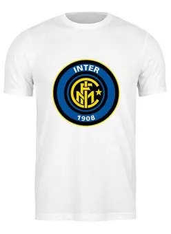 Заказать мужскую футболку в Москве. Футболка классическая Inter от THE_NISE  - готовые дизайны и нанесение принтов.