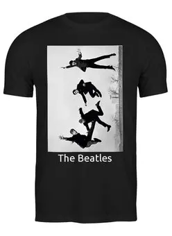 Заказать мужскую футболку в Москве. Футболка классическая The Beatles от ksu-ksu98 - готовые дизайны и нанесение принтов.