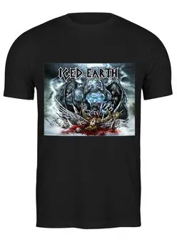 Заказать мужскую футболку в Москве. Футболка классическая Iced Earth от Fedor - готовые дизайны и нанесение принтов.