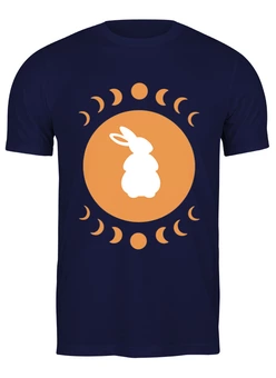 Заказать мужскую футболку в Москве. Футболка классическая Rabbit Life от skynatural - готовые дизайны и нанесение принтов.