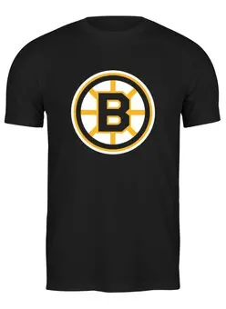 Заказать мужскую футболку в Москве. Футболка классическая Boston Bruins / NHL USA от KinoArt - готовые дизайны и нанесение принтов.