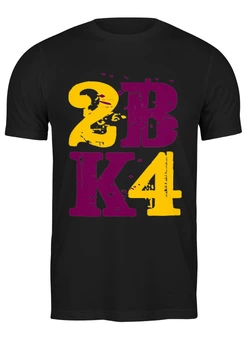 Заказать мужскую футболку в Москве. Футболка классическая Kobe Bryant 24 от skynatural - готовые дизайны и нанесение принтов.