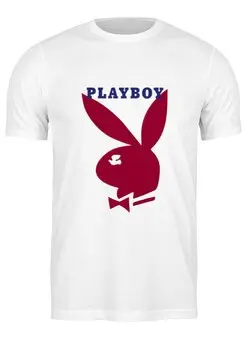 Заказать мужскую футболку в Москве. Футболка классическая Playboy от PlayboyRussia.com - готовые дизайны и нанесение принтов.